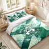 Set de așternut 1 Față de pilotă 2 Fețe de pernă Imprimeu Hibernian FC Dormitor Decorațiune Casă