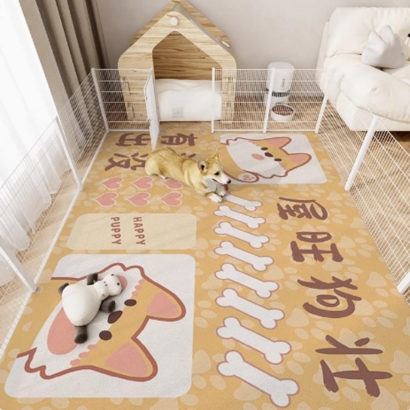 VIKAMA Pet Waterproof Carpet, Cat And Dog Feeding Mat, Home Decoration, Anti-Slip And Splash-Proof Dog Food, Cat Cage Floor Mat