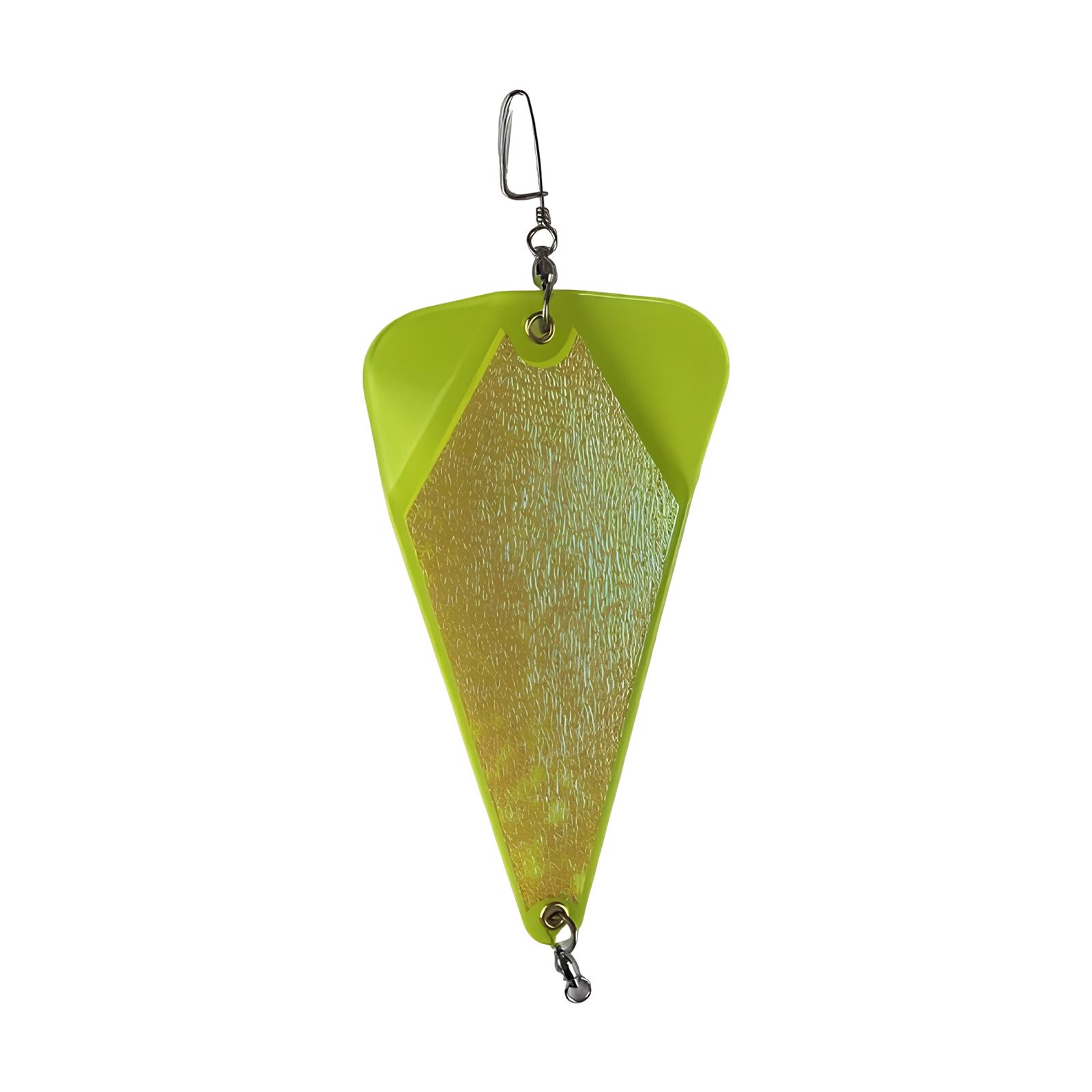Diving Flash Board Trolling Flasher UV Double-sided Reflective Trolling Lure for Trolling Salmon Fishing Accessories жёлтый