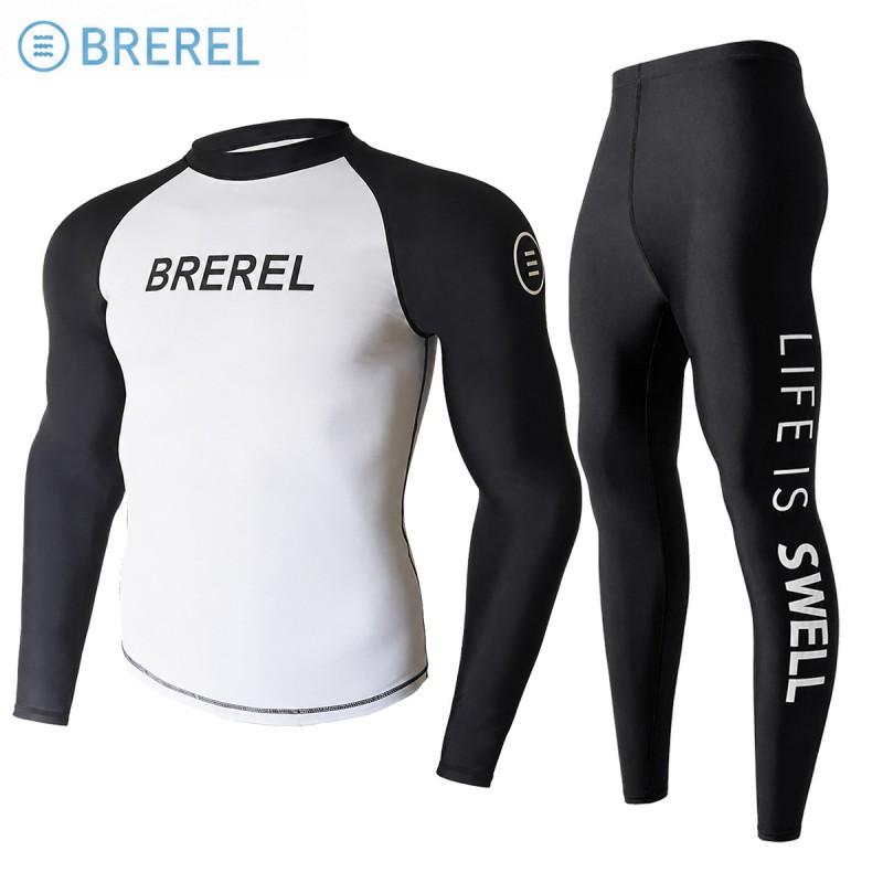 Mens Long Sleeve Rash Guard UV Protection Quick Dry Swimwear Snorkeling Surfing Diving Pool Spa