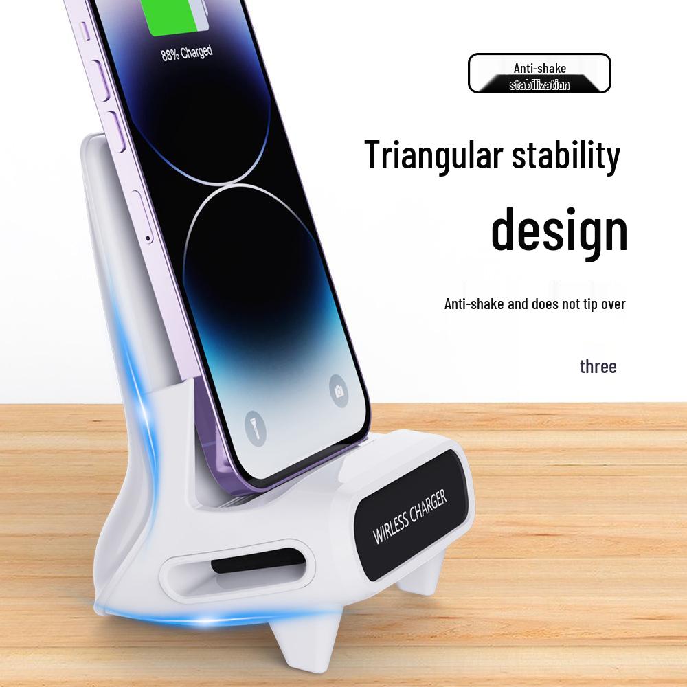 15W Fast Charging Wireless Desktop Stand with Speaker