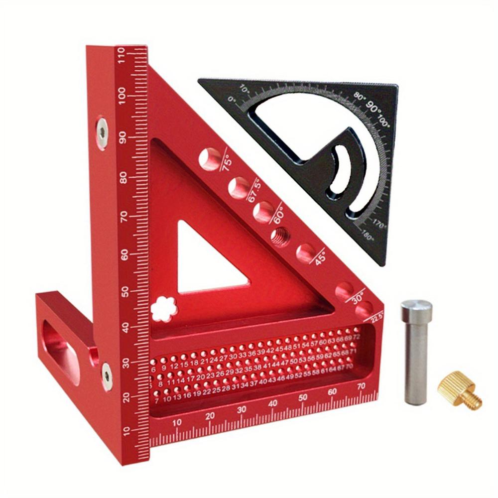 2-in-1 Upgraded Carpentry Set Square - with Small Triangle Ruler - 3D Multi-Angle Carpentry Square Protractor With Angle Tool