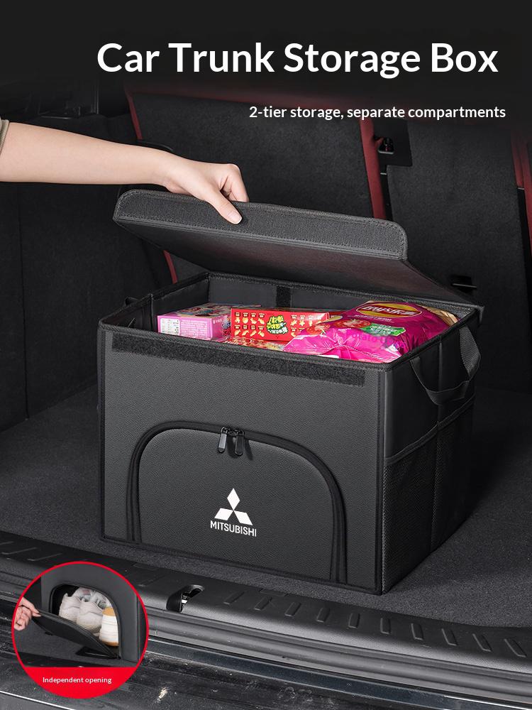 Car trunk Foldable storage box shoe storage organizing box For Mitsubishi Outlander Triton Colt Lancer EX Evolution X Pajero ASX