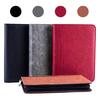 A5 Padfolio File Folder Document Bag with Calculator Zipper Fichario Binder Notebook Briefcase Executive Spiral 6 Ring Note Book