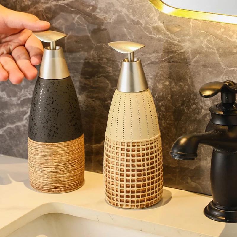 Ceramic Shower Gel Bottle Lotion Bottle Hand Sanitizer Bottle Soap Dispenser Lotion Container Bathroom Accessories Products