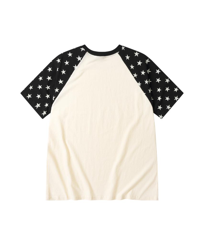 AMOU Always Star Reglan T-Shirts Black