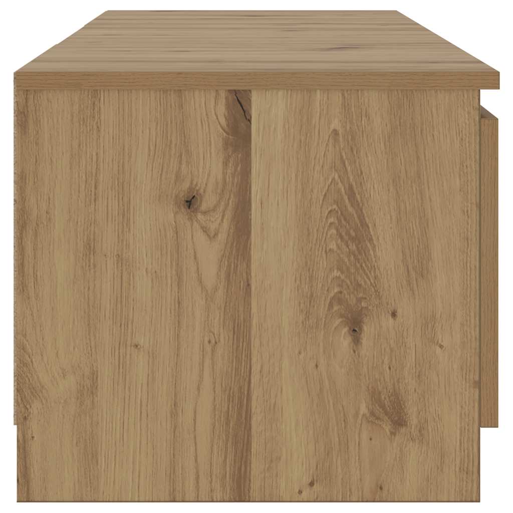 Vidaxl Szafka Pod Tv Z Oświetleniem Led, Dąb Artisan, 140X40X35,5 Cm
