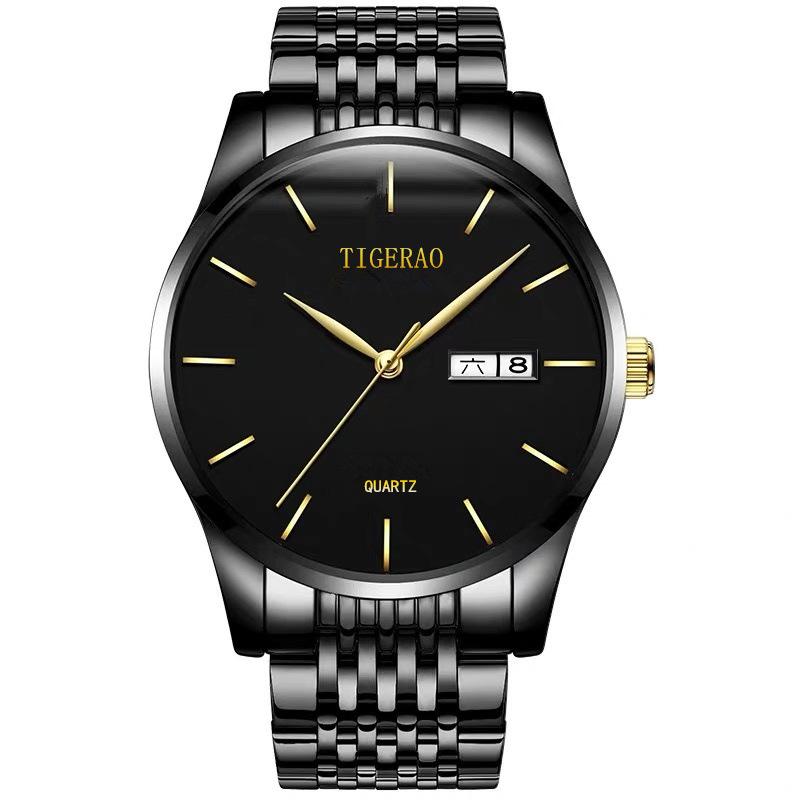 Watch Men'S Waterproof Double Calendar Trend Starry Sky Non-Mechanical Watch Quartz Watch