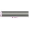 Balcony Privacy Screen HDPE 120 x 600 cm Anthracite and White