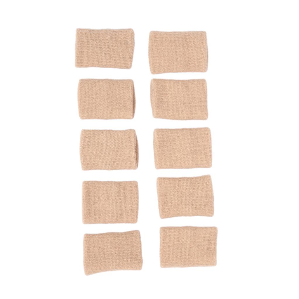 10Pcs Sport Finger Protectors Support Finger Brace Elastic Thumb Sves for Playing Basketball Sports