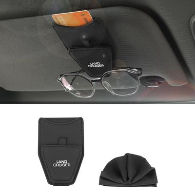 Land Cruiser Car Glasses Clip Sunglasses Holder with Magnetic Attachment and Card Storage Compatible with Land Cruiser 250 Series and 300 Series