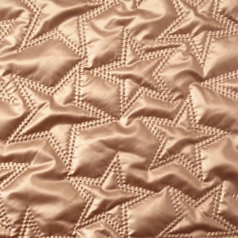 PU Polyester Fabric Waterproof Embossed with Five-pointed Stars Artificial Leather Fabric DIY Sewing Luggage,Clothing,Packaging