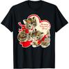 Vintage Valentine's Day Cat Kitty Kitten Retro Valentine Cotton Men T Shirt
