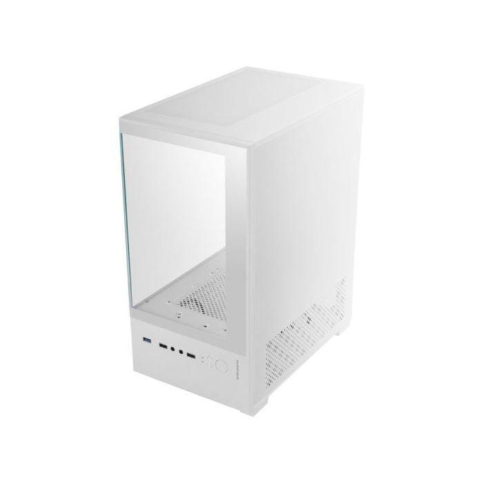 Mars Gaming Mc-se2 Caja Gaming Microatx Cristal Templado Ventilador Frgb 120mm Doble Cámara Blanco