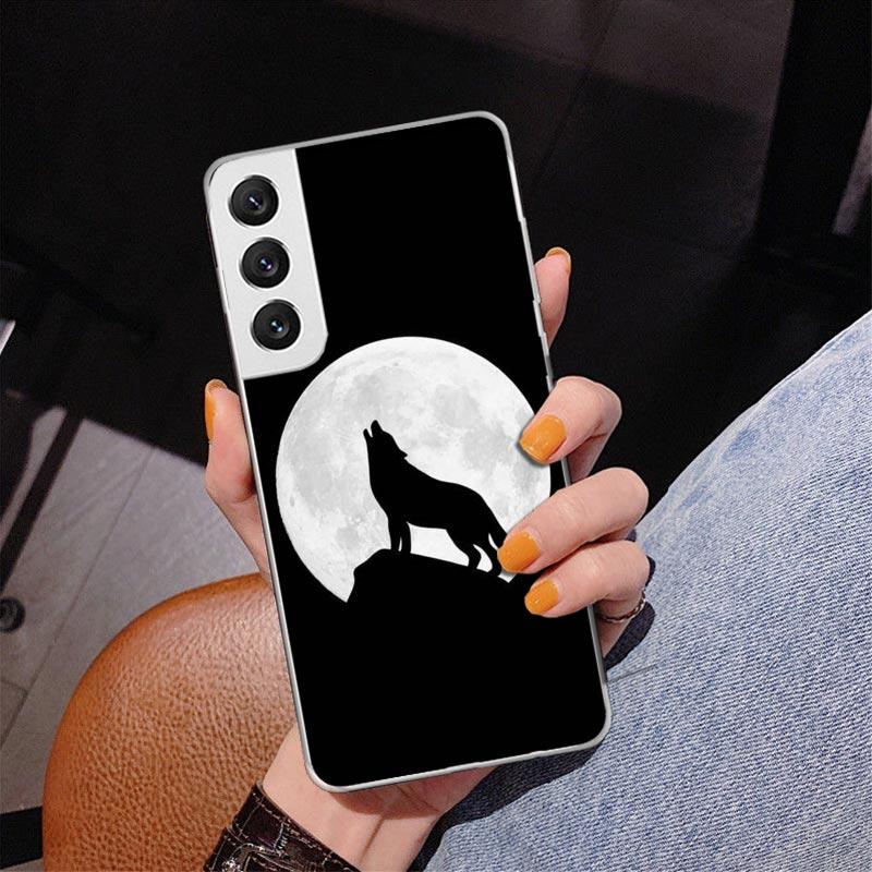 Angry Animal Wolf Fierce Phone Case For Samsung Galaxy S24 S25 Edge S26 Ultra S23 S22 S21 Plus S20 FE + Personalized Print Cover