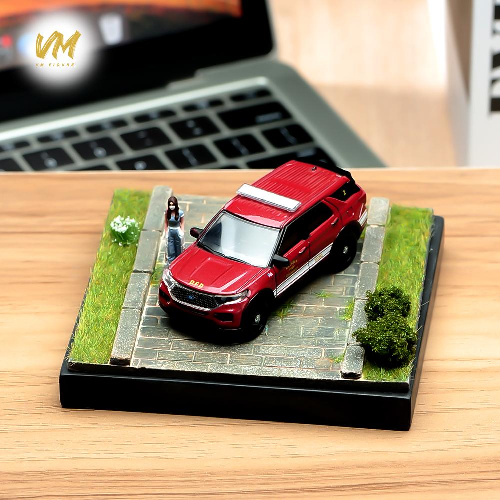 DIY Multifunctional Handmade Scene Platform Model Diorama Base Square Ground Scene for 1:64 1:24 1:43 1:18 Figures Display