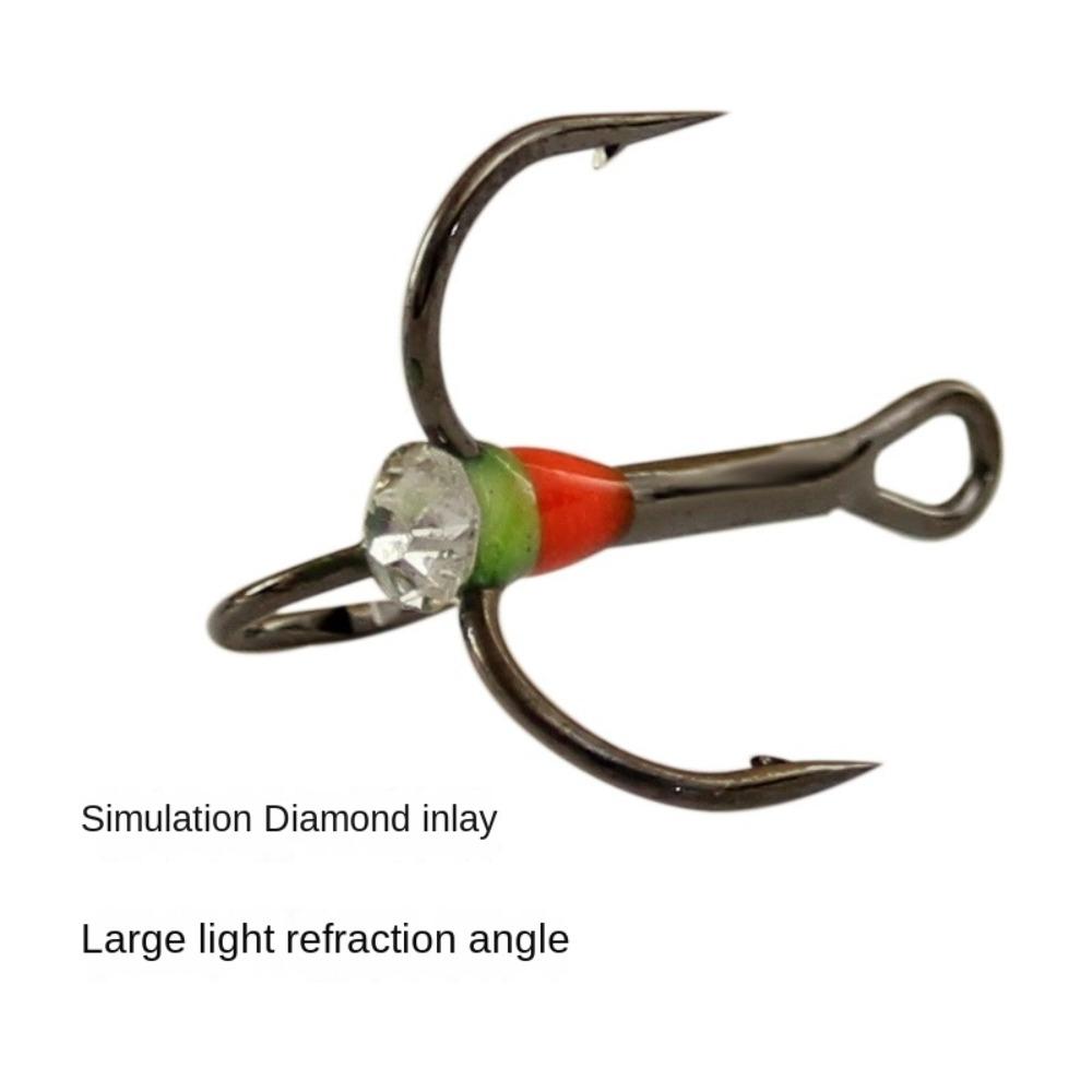 

Tackle Tools Ice Fishing Hooks Winter Winter Fishing Lure 2024 Three-jaw Hook 4#