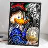 5D DIY Diamond Art Painting Kits for Adults, Donald Duck, A Financial Tycoon Full Round Crystal Diamond Kits for Beginner for Home Wall Decorate