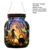 Fairy Hanging Decoration 2D Flat Fairy Forest Acrylic Ornament Wishing Bottle Shape Decoration for Indoor Outdoor Window Door