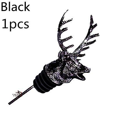 Wine Bottle Pourer Stopper Stainless Steel Deer Stag Head Dragon Head Unique Wine Aerators Bar Tools Barware