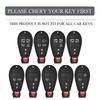 CMJ1 New Zinc Alloy Leather Car Remote Key Case Cover For Jeep Chrysler Grand Cherokee Dodge Durango Magnum Ram Styling Accessories