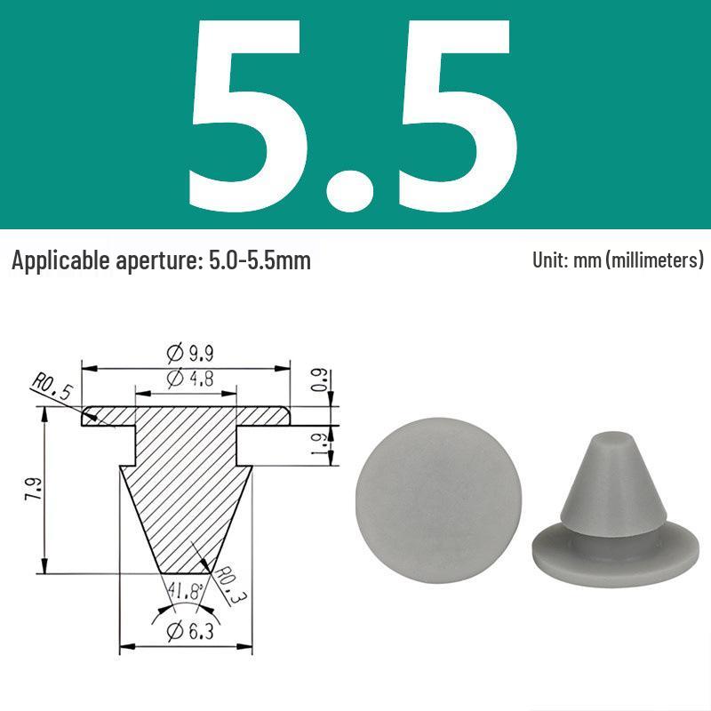 High-Temp Resistant Silicone Rubber Stopper with Card Slot Sealing Cap
