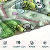 1PC Keroppi  Print Flannel Blanket, High Quality All Seasons, Home Decor, Warmth and Comfort, Perfect for Christmas Gifts