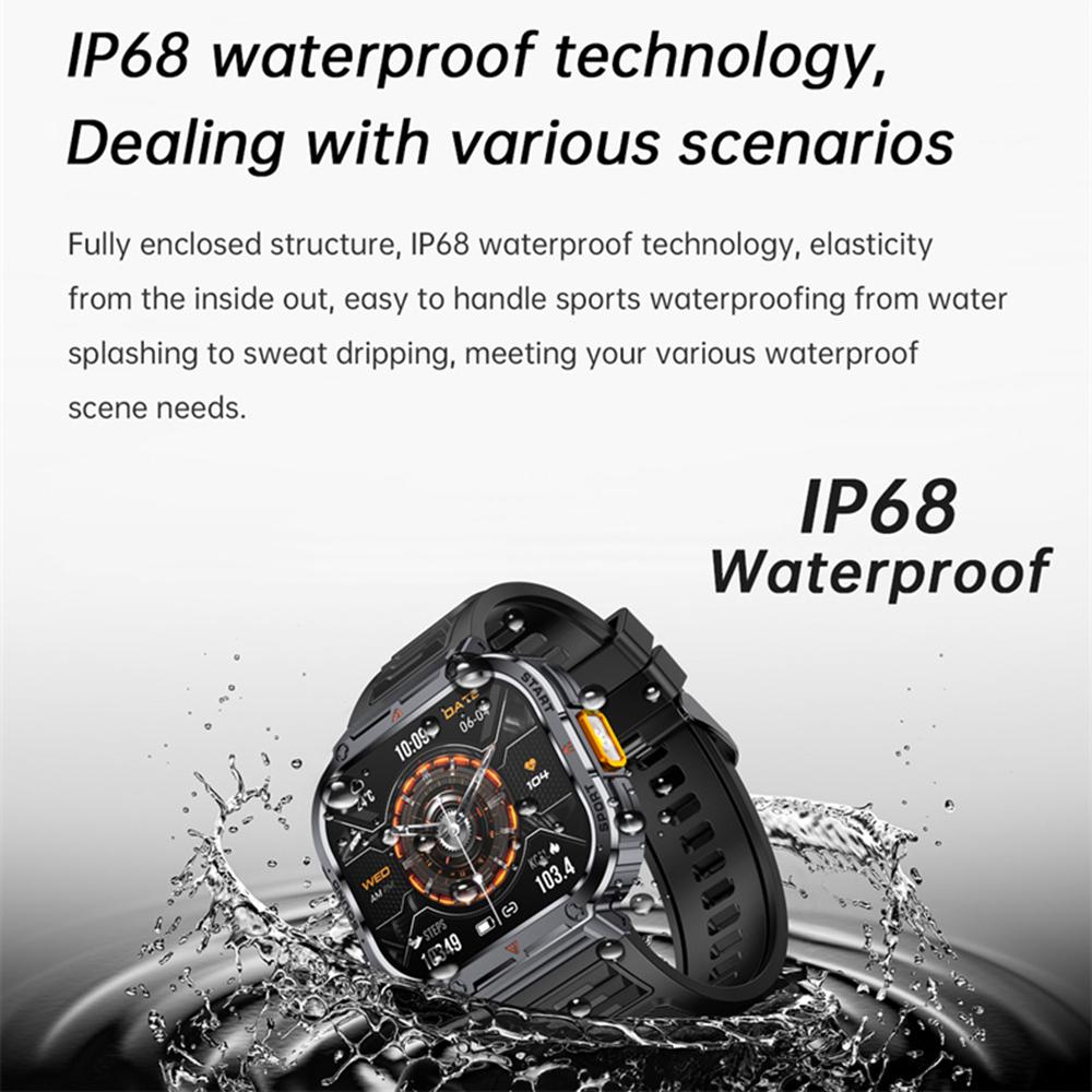 NX23 Fitness Tracker 2.0-inch Touch Screen Bluetooth-compatible Calling Health Monitoring Smart Watch