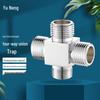 Yuneng Brass 1-In 3-Out 4-Way Faucet Water Diverter