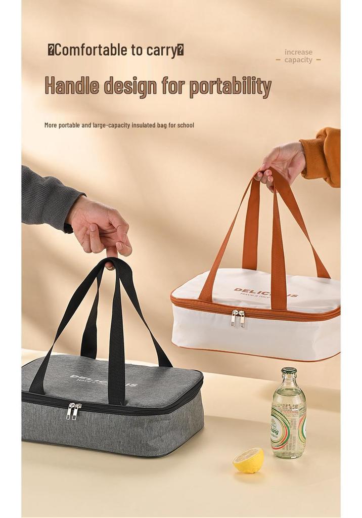 304 Stainless Steel Insulated Lunch Box with Lid, Large Capacity for Adults, Office & Student Use, Microwave Safe Bento Box