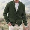 Men S Thick Knit Cardigan Casual Winter Warm Sweater
