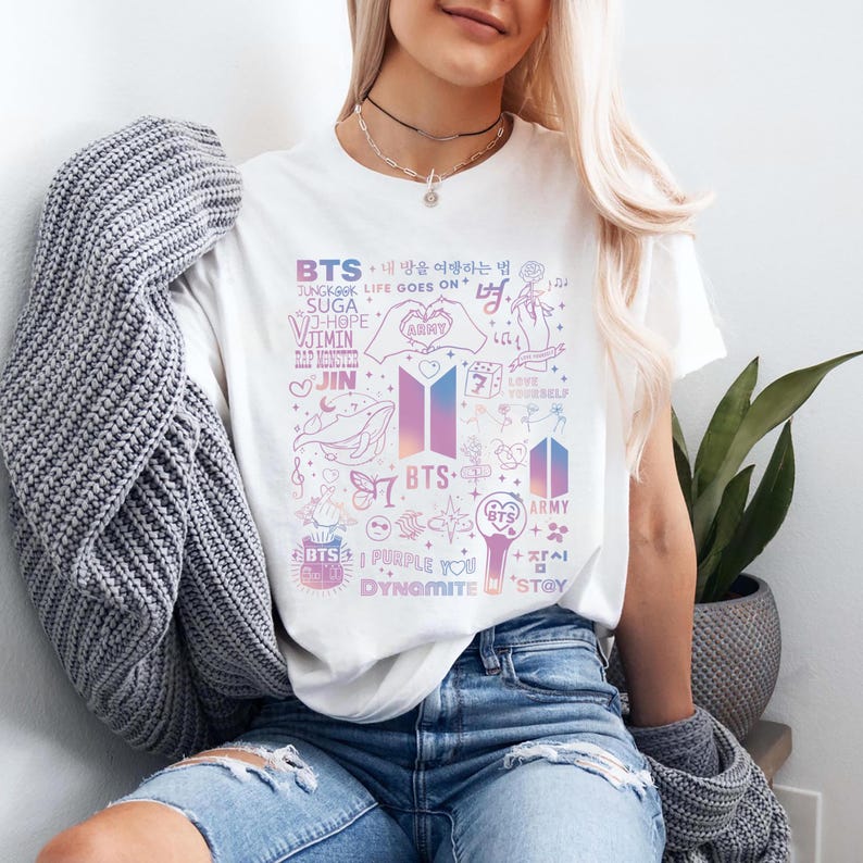Bangtan Comeback 2026 Tričko - Kpop Dárek pro Army Muži Ženy Vintage Horní díl Hip Hop Streetwear Oversized Tričko s krátkým rukávem Ležérní oblečení