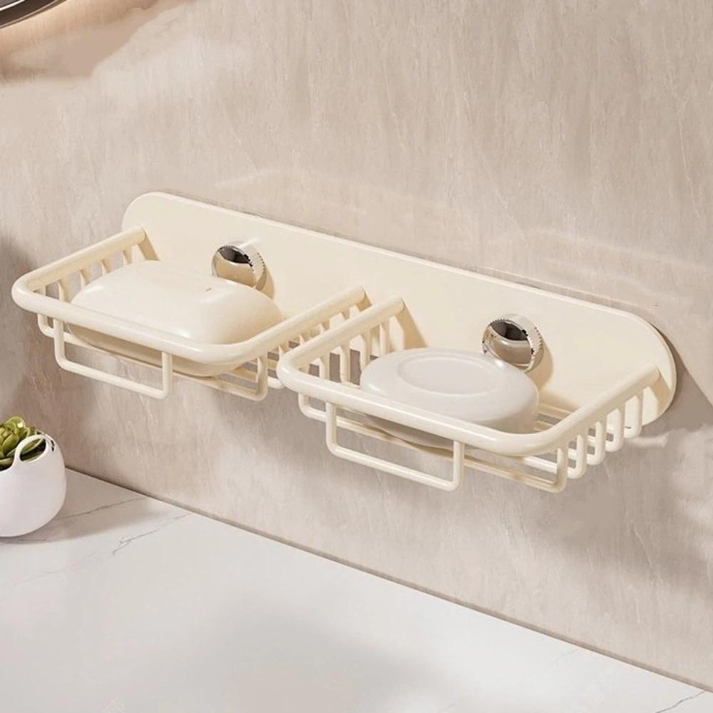 Rustproof Soap Storage Rack Self Adhesive Drainage Soap Holder Shower Storage
