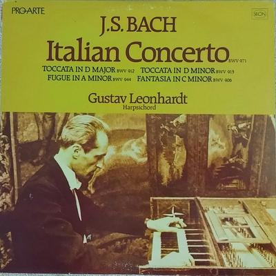 LP Record JOHANN SEBASTIAN BACH  GUSTAV LEON  Italian Concerto PAL1025 Pro Arte 1981 USA  Cana Classical Used