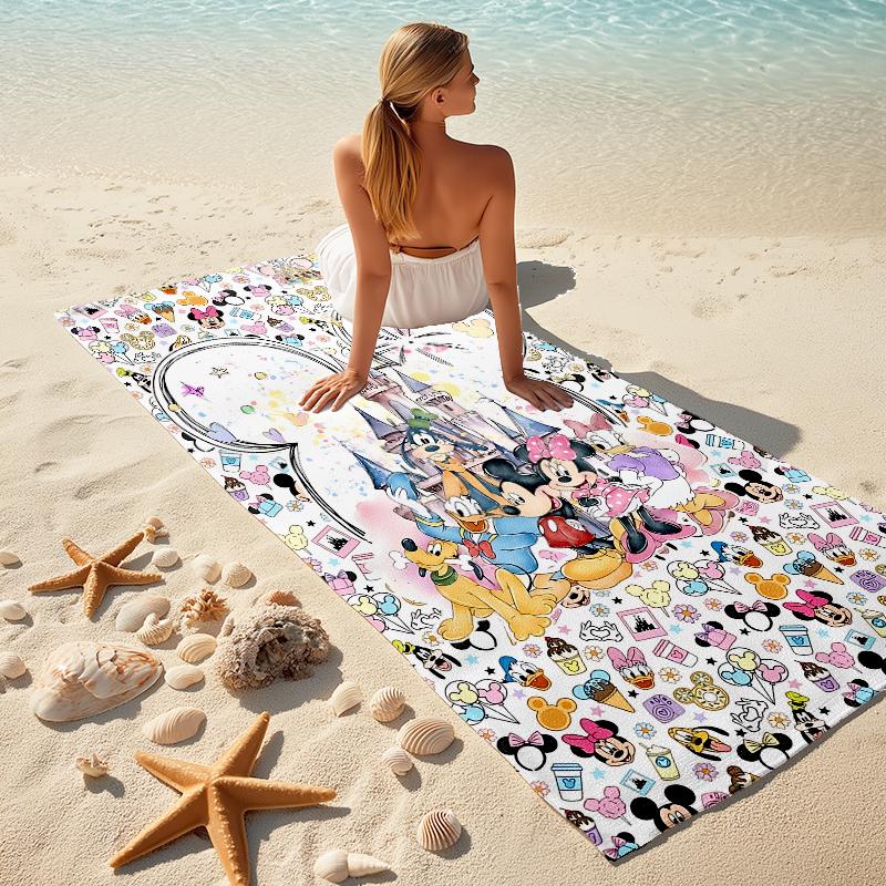 Mickey Mouse Adventure Towel Large Quick-Drying Microfiber Soft S-Square Pants-s Beach Towel for Travel Fitness Bathing Camping. 0730s92