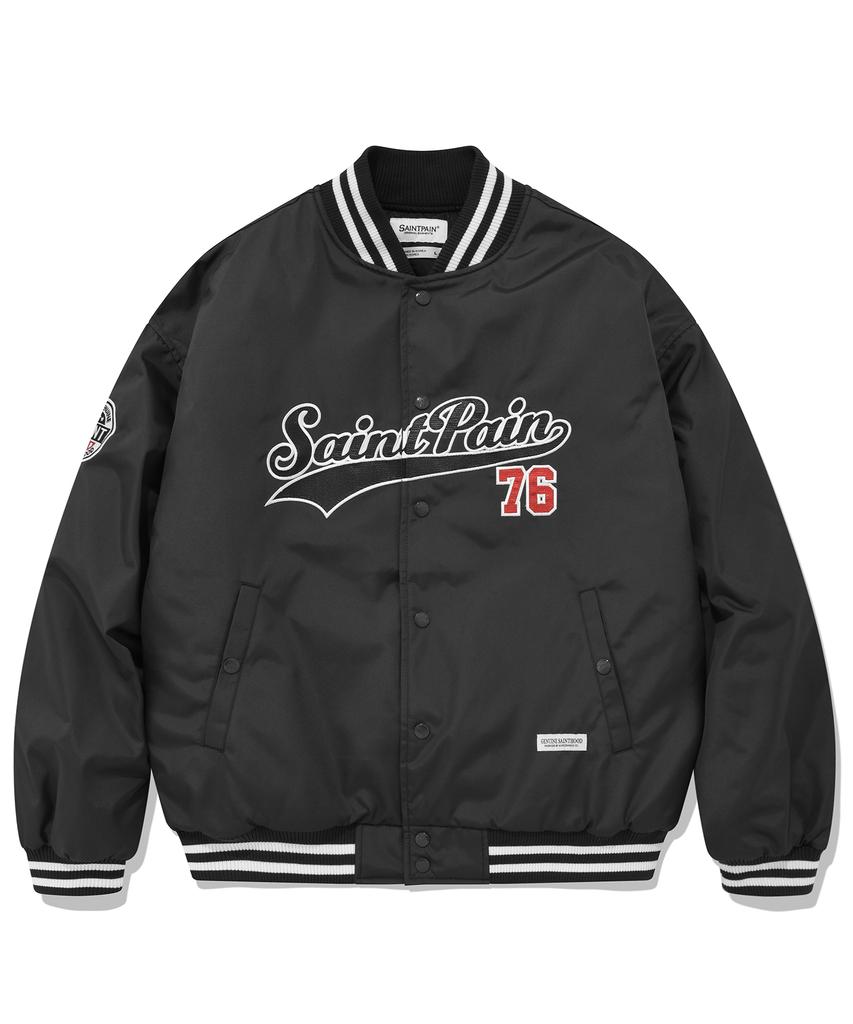 Saintpain Sp Team Logo Stadium Jacket - Black