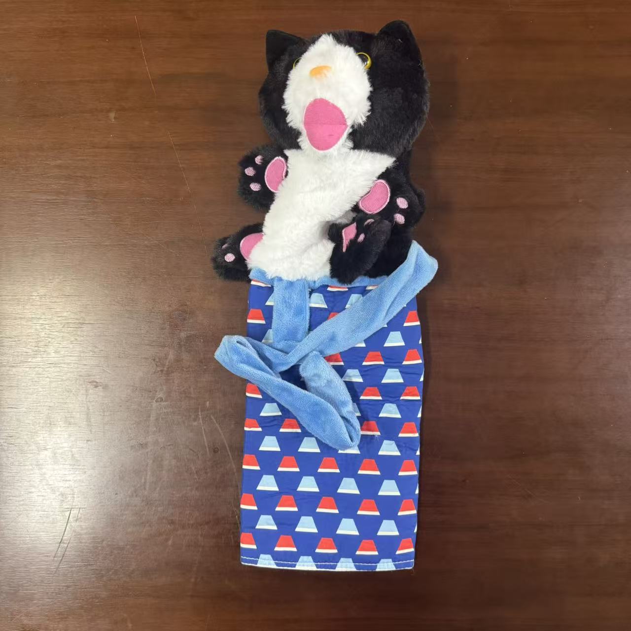 Cat Pet Toy Gloves Interactive Cat Wrestling Puppet Toys - Catnip Infused Fun Play Gloves, for Cats Wrestle Play, Pet Supplies чёрный