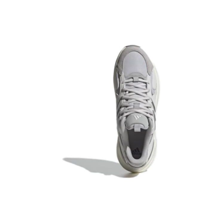 Adidas Ozwave Cloudfoam Shoes Comfortable Thick Sole Versatile Shock Absorption Non-Slip Low-Top Casual Shoes Unisex Shoes Silver White IF9692
