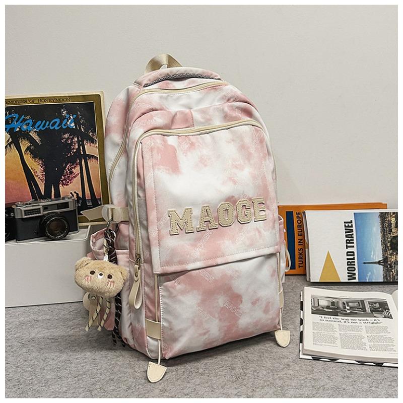 Der neue Schulranzen ist hochwertig, frisch und süß, ein Rucksack mit literarischem Graffiti-Tie-Dye und ein leichter Rucksack für Junior- und Oberstufenschüler.
