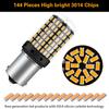 2Pcs 3014 144SMD CanBus 1156 BA15S BAU15S 7440 lamp LED 7440 led Bulbs For Turn Signal Light