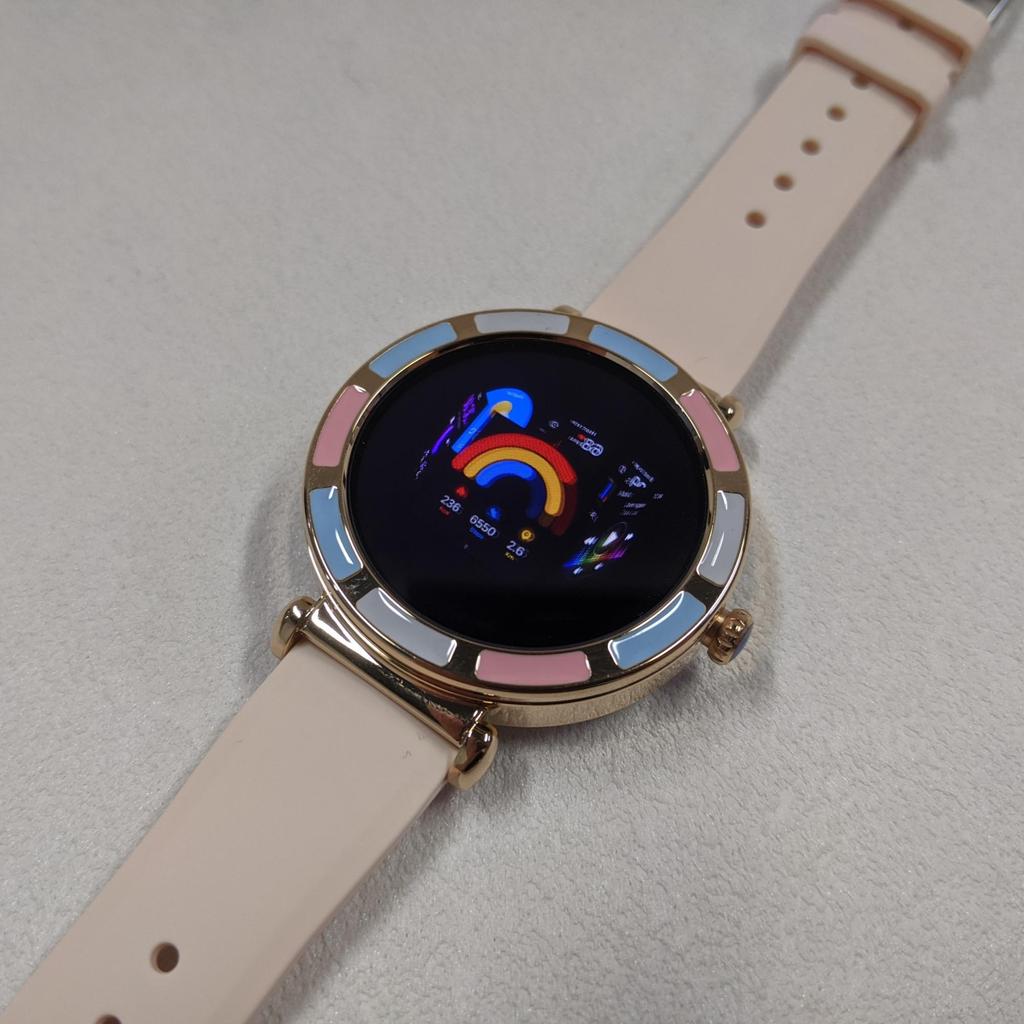 Rainbuvvy P61 Fashion Smart Watch 1.27inch IPS BT5.0 Capacitive Full Touch IP67 Waterproof Heart Rate Android Exquisite Watch