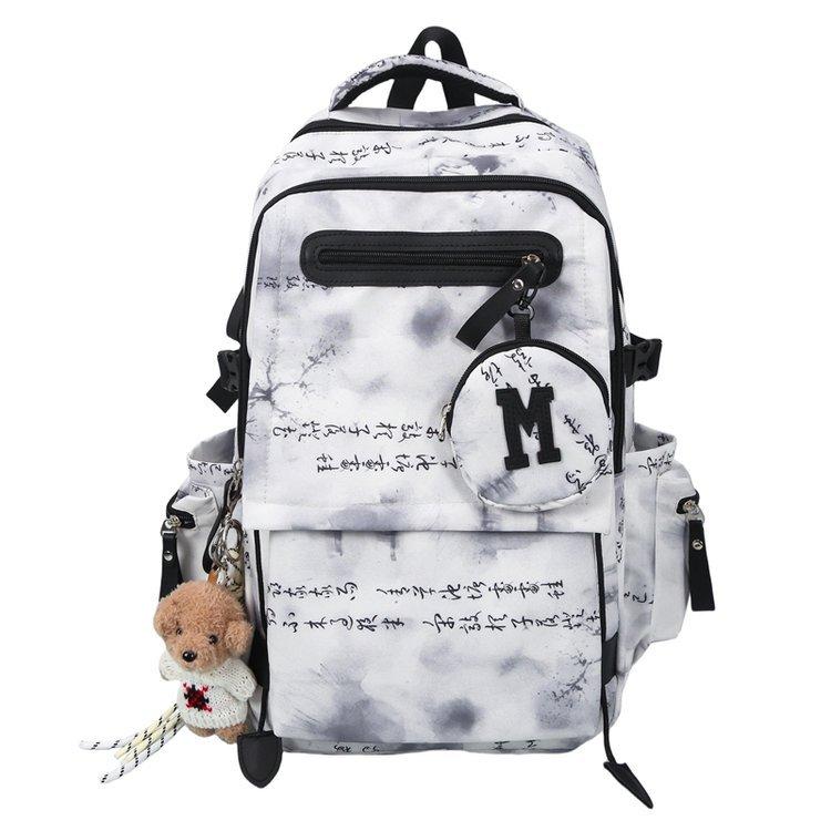 Schoolbag New Chinese Style School Bag Women's Large Capacity Pain Bag Junior High School High School College Student Leisure Computer Backpack