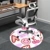 1pc Cherries Hearts Office Round Rug, Non-slip, Soft and Durable Office Rug for Interior Decoration, Perfect for Office, Beautiful Decoration yy260323