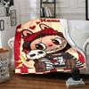 Custom Name Labubu Theme Printed Blanket - Perfect for Couch, Bed, Travel & Outdoor Use | Machine Washable, Cozy & Durable.