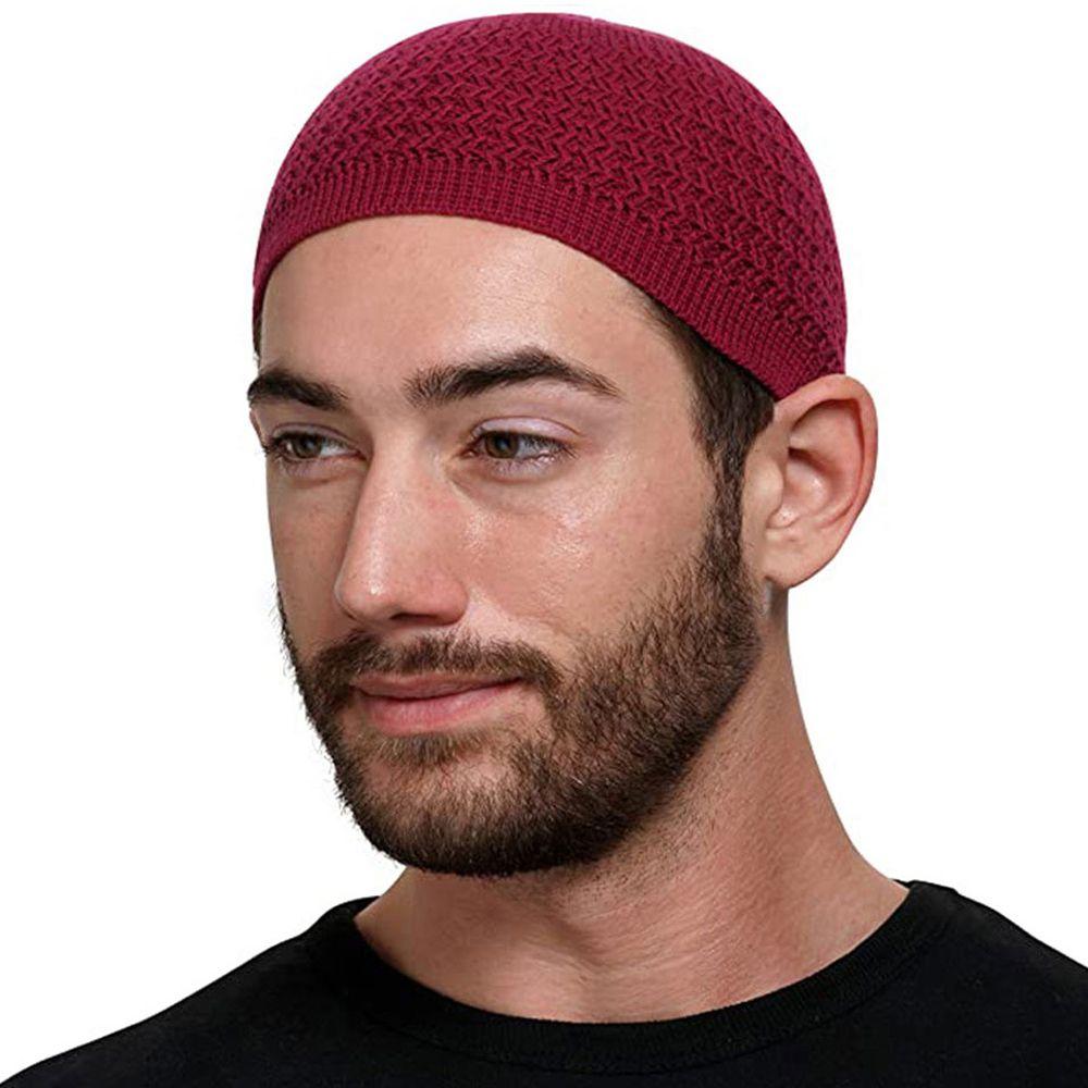 Winter Kippah Homme Hat Wave Autumn Muslim Prayer Hats Knitted Caps Beanie Islamic Ramadan Hat