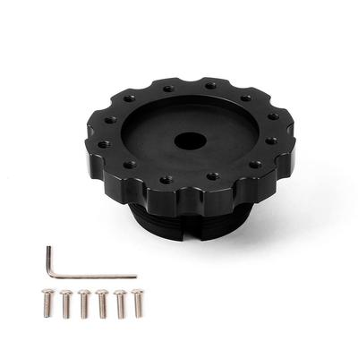 ZS Game Steering Wheel Adapter, Replacement Steering Wheel Connection Adapter for Racing Games, Aluminum Alloy, Compatible with PXN V10 (Black)
