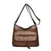Large Capacity Retro Multi-layer Small Square Bag Women's Shoulder Crossbody Bag