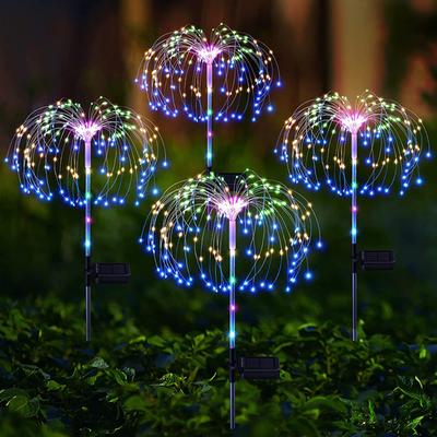 Solar Fireworks Lights Garden Garden Decoration Dandelion Lights Outdoor Waterproof Lawn Plug Lights