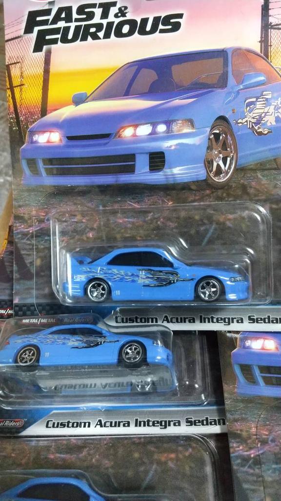 Hot Wheels CUSTOM ACURA INTEGRA SEDAN GSR Acura Integra Sedan Set 5-car