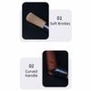 Flexible Coffee Cleaning Brush Wood-Grain Handle Coffee Grinder Cleaning Brush  Home Kitchen